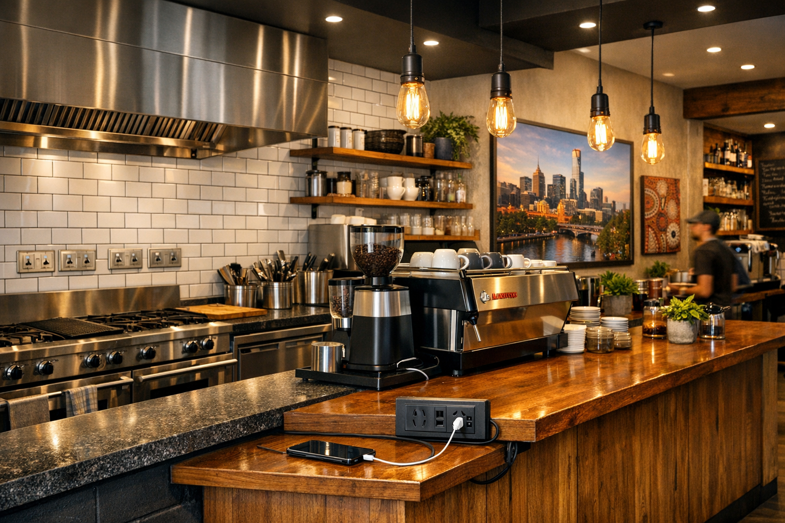 cafe electrical setup melbourne inline image