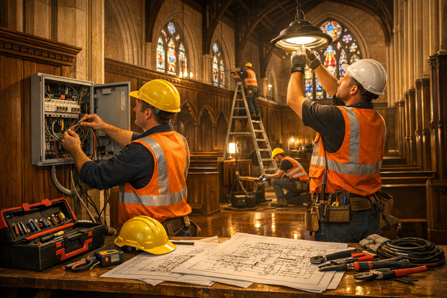 church electrical installation melbourne inline image
