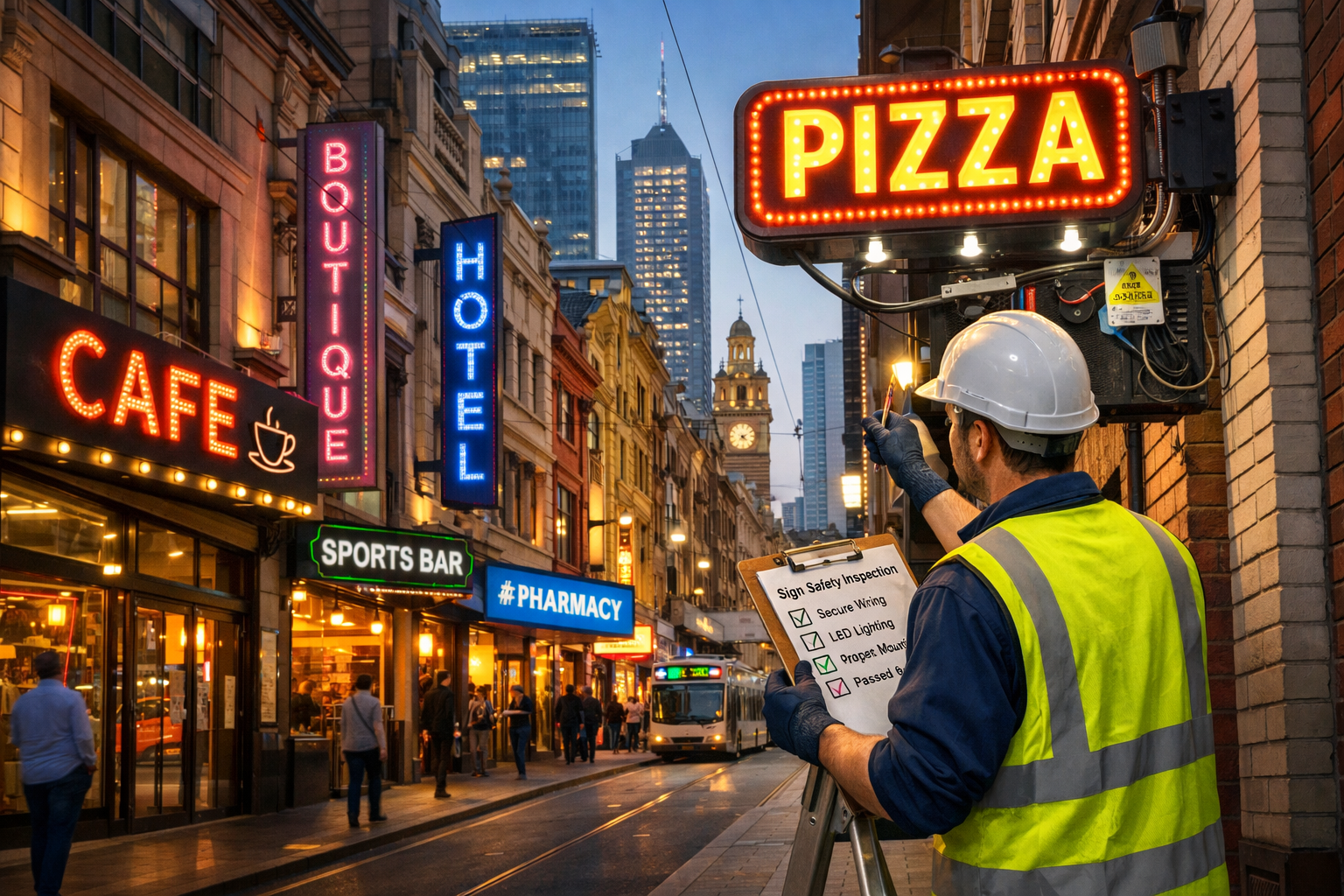 electrical signage requirements melbourne inline image