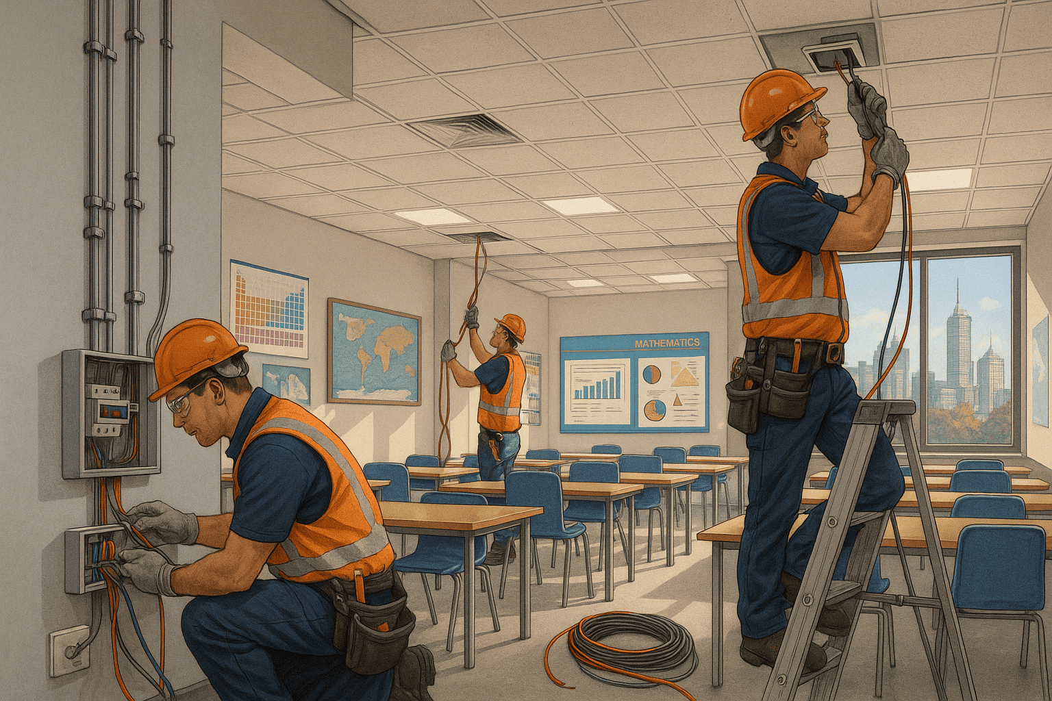 school electrical installation melbourne inline image