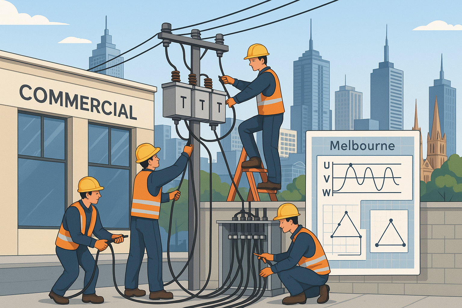 three phase power installation melbourne inline image