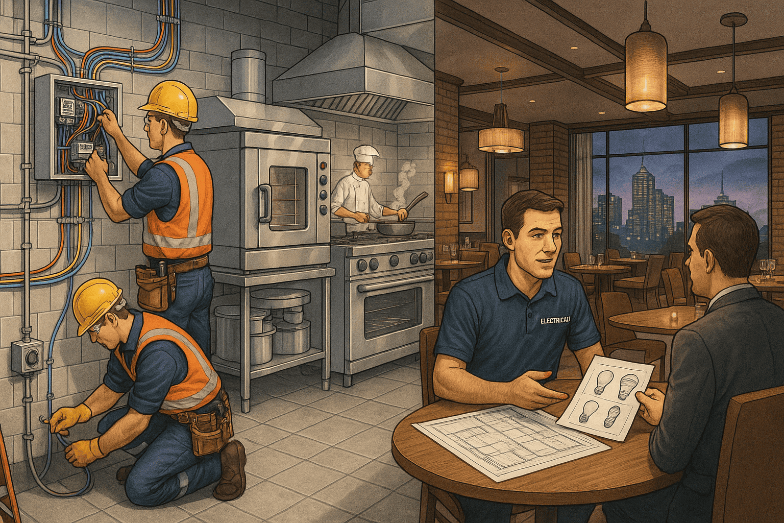 restaurant electrical installation melbourne