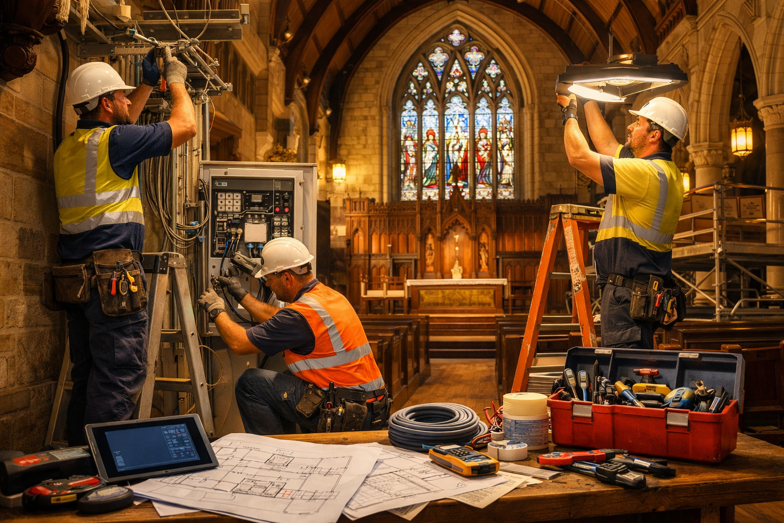church electrical installation melbourne